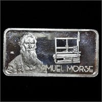 1974 Hamilton Mint Samuel Morse .999 Silver ArtBAR