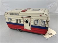 Metal Toy Camper w/Movable Doors