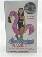 NEW Pool Candy Flamingo Ride-On Super Noodle