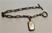 Watch Fob Chain, with pendant