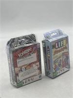 NEW Lot of 2-2ct Card Game Yahtzee & Life