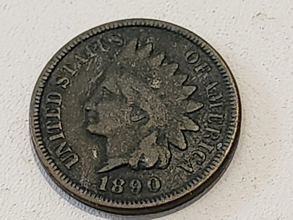 Indian Head Penny, 1890