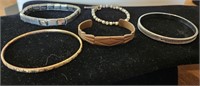 Bracelets, solid, copper, modern