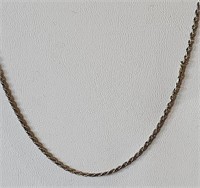 Chain necklace, marked 595 Italy