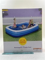 NEW Sun Squad Inflatable Rectangular Family Pool