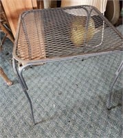 Wire Mesh Patio table, 16" X 16" X 19"
