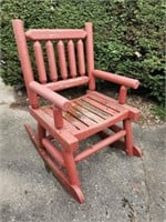 Wood Patio Rocking Chair