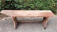 Wood bench, homemade,