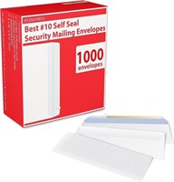 #10 Self Seal Security Mailing Envelopes, 1000pcs