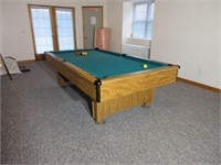 Slate Top Pool Table w/ Cover & Accessories