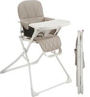 Primo PopUp Folding High Chair, Taupe