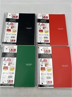 NEW Lot of 4- 5Subject 5 Star Notebooks
