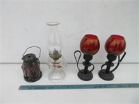 Oil Lamp & Candle Holders
