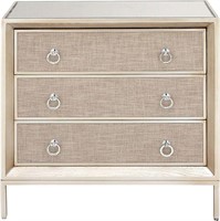 Deco 79 Wooden Room Chest Upholstered Front