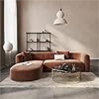 Luxury Modern Tight Curved Back Velvet Sofa