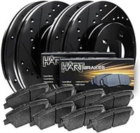 Hart Brakes Front Rear Brakes and Rotors Kit