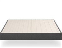 ZINUS Upholstered Metal and Wood Box Spring, Queen