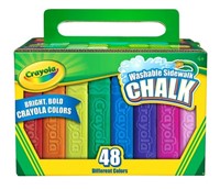 NEW Case of 4 Crayola Washable Sidewalk Chalk S