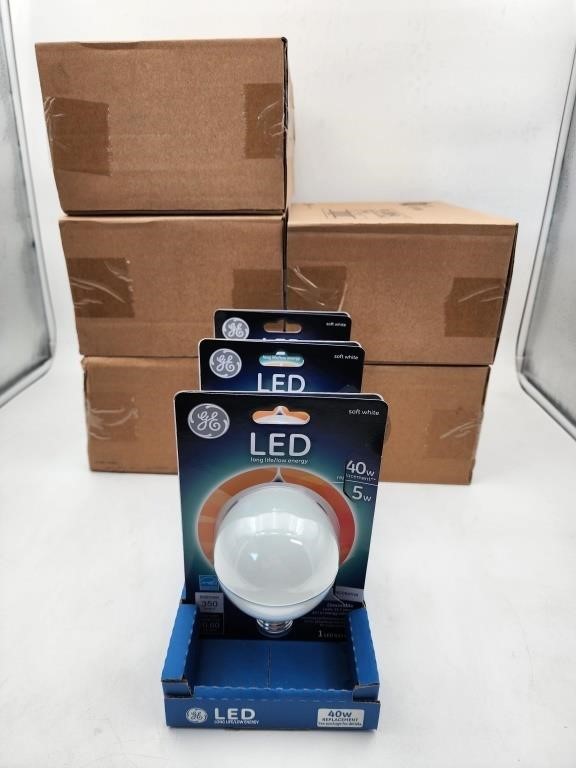 NEW Lot of 6 - 3ct GE LED 40w Soft White Bukbs