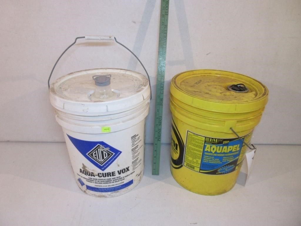 (2) Partial pails of concrete Sealer
