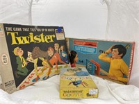 3 Board Games-Cootie Battleship & Twister