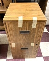 2 drawer, metal filing cabinet