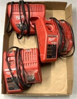 Milwaukee tool chargers/not tested