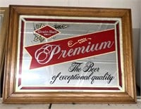 Grainbelt beer premium, framed mirror