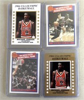4 Michael Jordan 1984 USA Olympic rookie cards