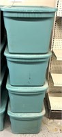 (4) 33 gallon totes