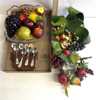 Fruit, themed decor/collectible, spoons