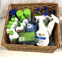 Basket full of cleaners