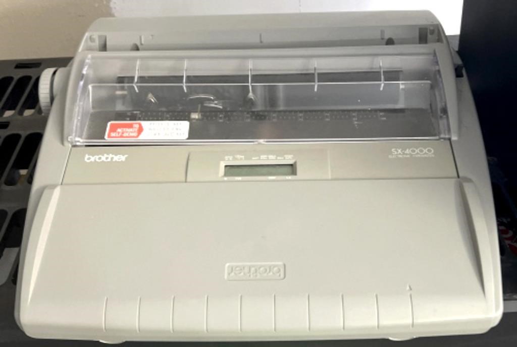 Brothers SX 4000 electric typewriter/works