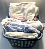 Laundry basket with comforter/sheets/full-size