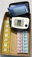 Blood pressure cuff /med holder
