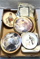 Vty of Norman Rockwell plates/other