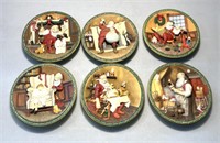 Norman Rockwell Christmas plates