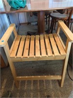 Wooden seat bench