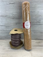 YARDS OF ZIPPER ON A SPOOL & DECORATIVE CRAFT MESH