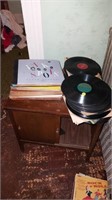 Vintage records &stand