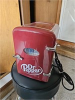 Dr Pepper mini electric cooler