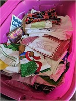 Container of Assorted Fabrics