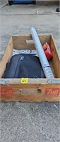 7up Wooden Crate and contents