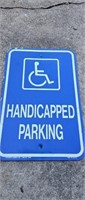 Metal Handicap Sign