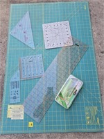 Quilting Rotary Cutting mat and contents