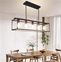 5-Light Farmhouse Linear Light Fixture Chandelier