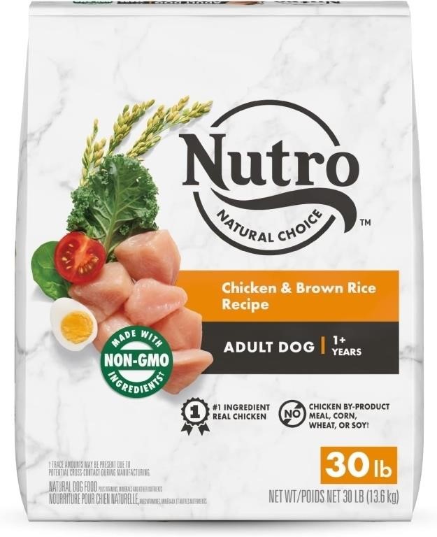 NUTRO NATURAL CHOICE Dry Dog Food, 30lb
