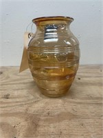 Jeanette Glass Vase w/Rings