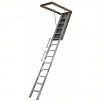 Louisville Aluminum Attic Ladder 10' to 12'