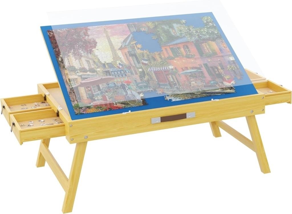 Portable Puzzle Table with Legs